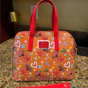 Loungefly Disney Red and Orange Minnie Mouse Shoulder Bag